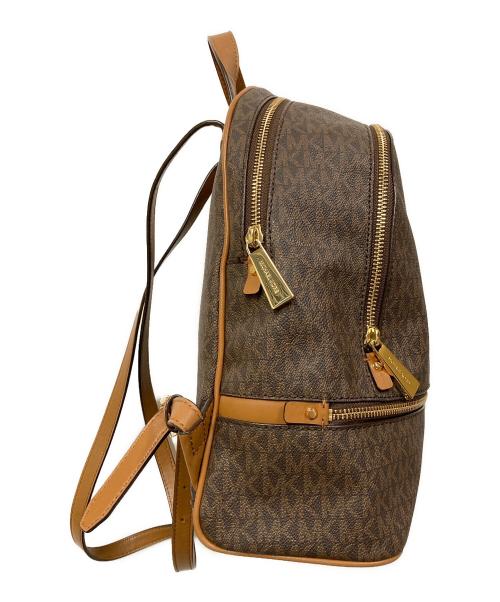 MICHAEL KORS（マイケル・コース）MICHAEL KORS (マイケル・コース) シグネチャーリュック ブラウン サイズ:表記なしの古着・服飾アイテム