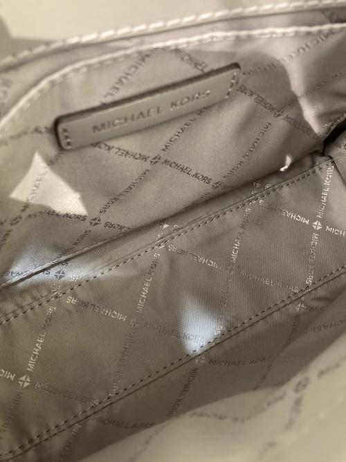 MICHAEL KORS（マイケル・コース）MICHAEL KORS (マイケル・コース) 2WAYサッチェルバッグ グレーの古着・服飾アイテム