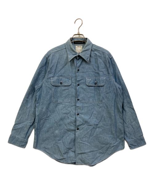 MADISON BLUE（マディソンブルー）MADISON BLUE (マディソンブルー) シャンブレーシャツ ブルー サイズ:SIZE Sの古着・服飾アイテム