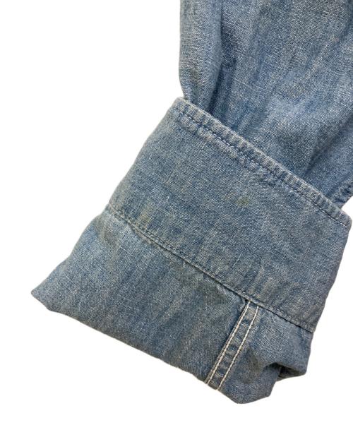 MADISON BLUE（マディソンブルー）MADISON BLUE (マディソンブルー) シャンブレーシャツ ブルー サイズ:SIZE Sの古着・服飾アイテム