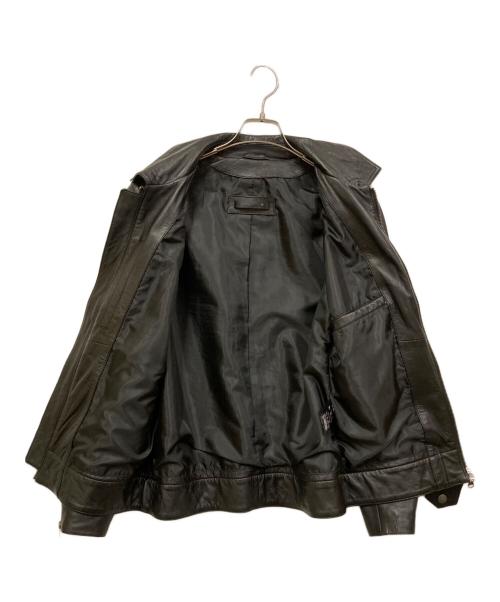 Liugoo Leathers（リューグーレザーズ）LIUGOO LEATHERS (リューグーレザーズ) シングルラムレザージャケット ブラック サイズ:SIZE Lの古着・服飾アイテム