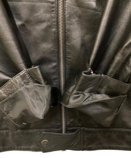 Liugoo Leathers（リューグーレザーズ）LIUGOO LEATHERS (リューグーレザーズ) シングルラムレザージャケット ブラック サイズ:SIZE Lの古着・服飾アイテム