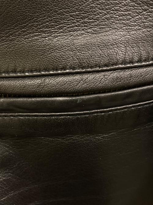 Liugoo Leathers（リューグーレザーズ）LIUGOO LEATHERS (リューグーレザーズ) シングルラムレザージャケット ブラック サイズ:SIZE Lの古着・服飾アイテム