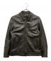 LIUGOO LEATHERS（リューグーレザーズ）の古着「シングルラムレザージャケット」｜ブラック