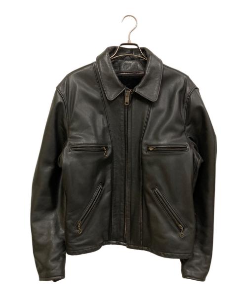 Schott（ショット）Schott (ショット) ライナー付シングルレザージャケット ブラック サイズ:SIZE 40の古着・服飾アイテム