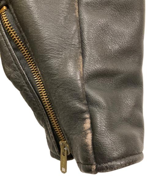 Schott（ショット）Schott (ショット) ライナー付シングルレザージャケット ブラック サイズ:SIZE 40の古着・服飾アイテム