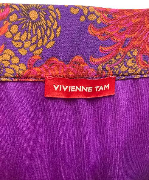 VIVIENNE TAM（ヴィヴィアンタム）VIVIENNE TAM (ヴィヴィアンタム) クリサンセマムスカート パープル サイズ:サイズ42の古着・服飾アイテム