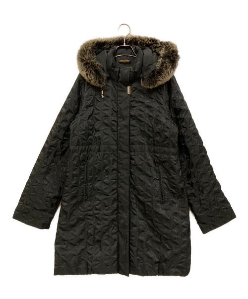 BALMAIN（バルマン）BALMAIN (バルマン) ブルーフォックスファー付きダウンコート ブラック サイズ:SIZE Lの古着・服飾アイテム