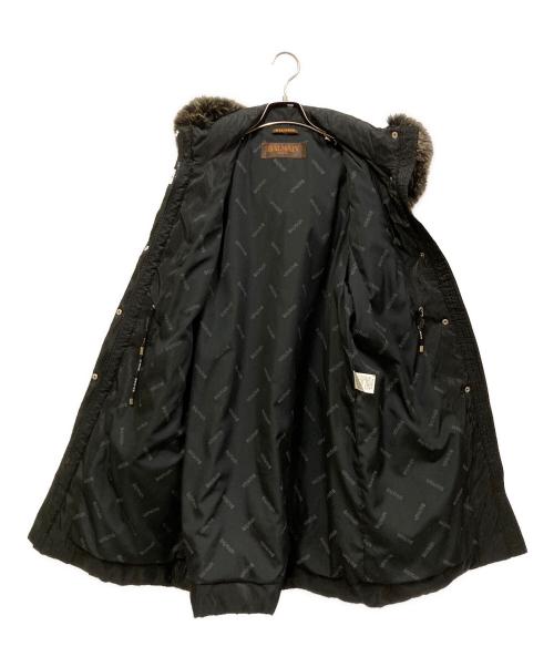 BALMAIN（バルマン）BALMAIN (バルマン) ブルーフォックスファー付きダウンコート ブラック サイズ:SIZE Lの古着・服飾アイテム