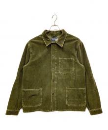 POLO RALPH LAUREN（ポロ・ラルフローレン）の古着「ダメージ加工コーデュロイ ユーティリティジャケット」｜オリーブ
