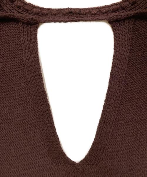 tyn.TGOR（トゴール）tyn.TGOR (トゴール) フリンジニットベスト ブラウン サイズ:SIZE Freeの古着・服飾アイテム