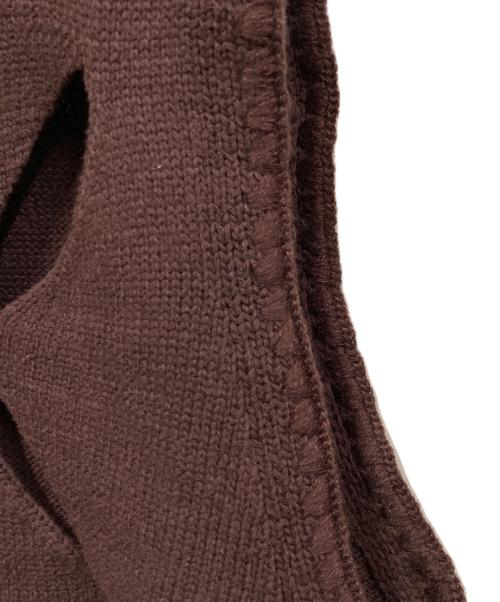 tyn.TGOR（トゴール）tyn.TGOR (トゴール) フリンジニットベスト ブラウン サイズ:SIZE Freeの古着・服飾アイテム