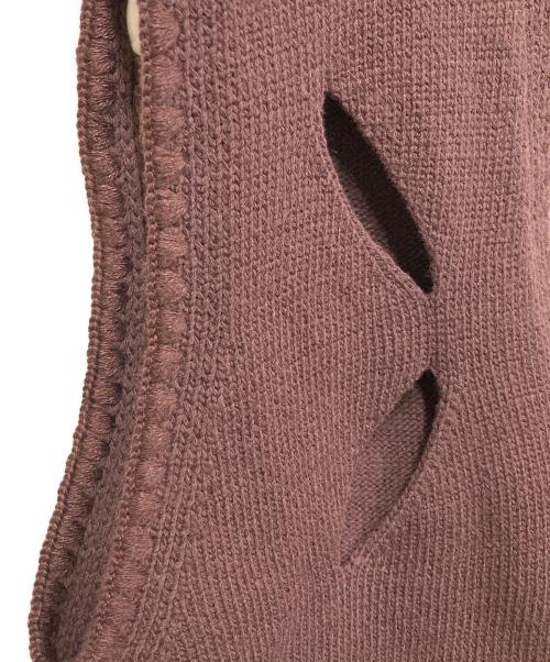 tyn.TGOR（トゴール）tyn.TGOR (トゴール) フリンジニットベスト ブラウン サイズ:SIZE Freeの古着・服飾アイテム