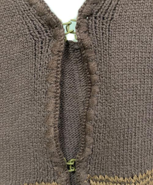tyn.TGOR（トゴール）tyn.TGOR (トゴール) フリンジニットベスト ブラウン サイズ:SIZE Freeの古着・服飾アイテム