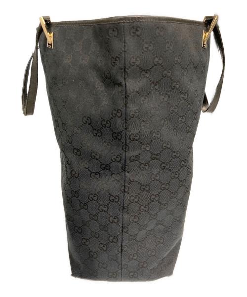 GUCCI（グッチ）GUCCI (グッチ) GGキャンバストートバッグ ブラックの古着・服飾アイテム