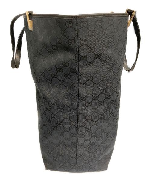 GUCCI（グッチ）GUCCI (グッチ) GGキャンバストートバッグ ブラックの古着・服飾アイテム