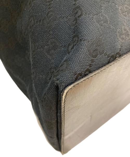 GUCCI（グッチ）GUCCI (グッチ) GGキャンバストートバッグ ブラックの古着・服飾アイテム