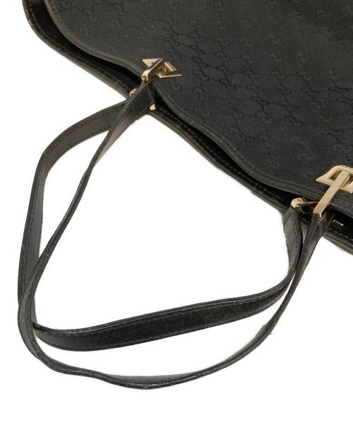 GUCCI（グッチ）GUCCI (グッチ) GGキャンバストートバッグ ブラックの古着・服飾アイテム