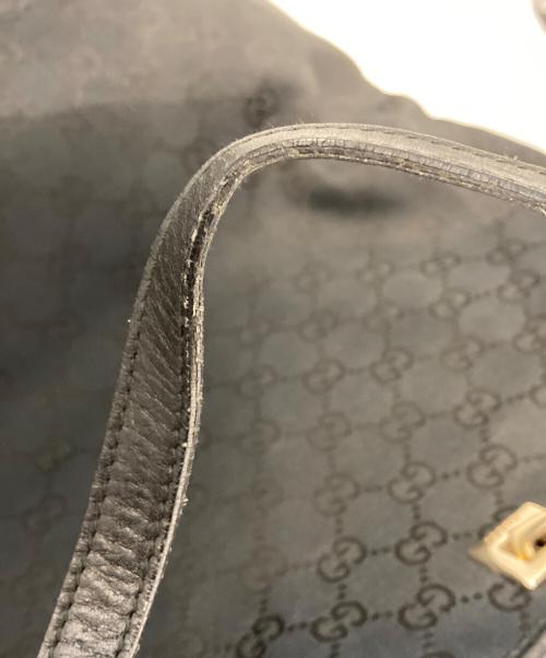 GUCCI（グッチ）GUCCI (グッチ) GGキャンバストートバッグ ブラックの古着・服飾アイテム