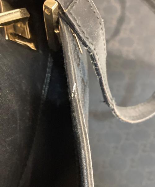 GUCCI（グッチ）GUCCI (グッチ) GGキャンバストートバッグ ブラックの古着・服飾アイテム