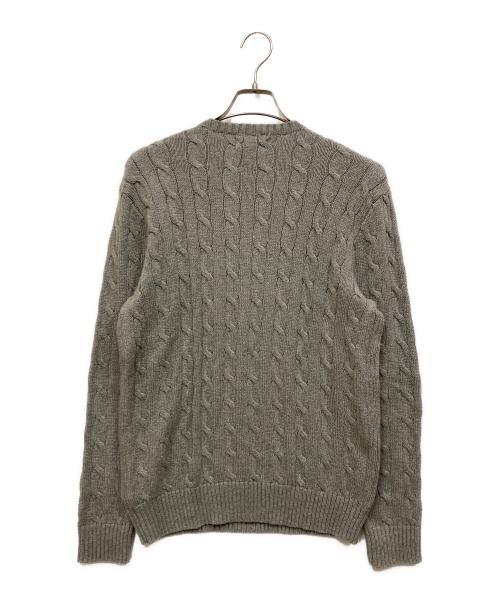POLO RALPH LAUREN（ポロ・ラルフローレン）POLO RALPH LAUREN (ポロ・ラルフローレン) ケーブルニット グレー サイズ:SIZE Mの古着・服飾アイテム