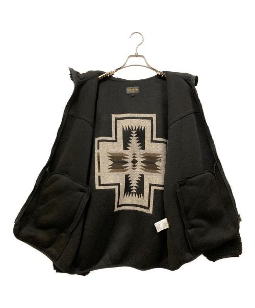 PENDLETON（ペンドルトン）PENDLETON (ペンドルトン) ボアフリースジャケット ブラック サイズ:SIZE Lの古着・服飾アイテム