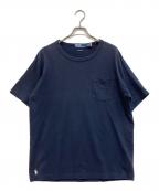 POLO RALPH LAURENポロ・ラルフローレン）の古着「裾ポニーヘビーウェイトTシャツ/THE BIG SHIRT」｜ネイビー