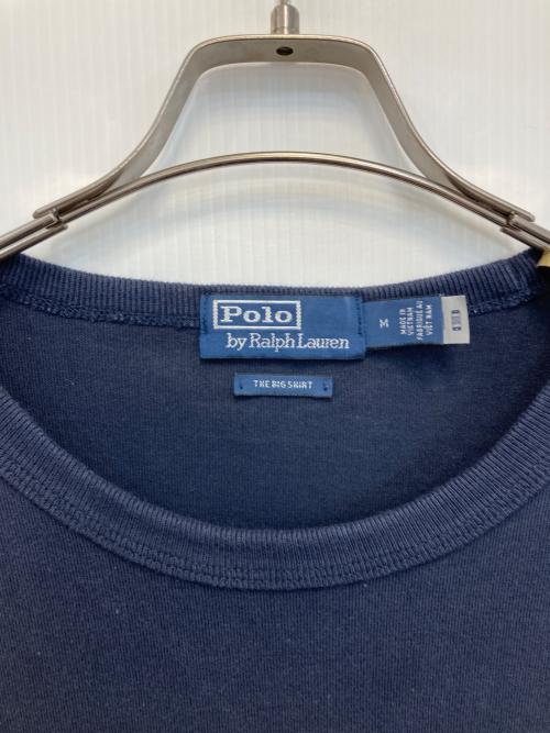 POLO RALPH LAUREN（ポロ・ラルフローレン）POLO RALPH LAUREN (ポロ・ラルフローレン) 裾ポニーヘビーウェイトTシャツ/THE BIG SHIRT ネイビー サイズ:Mの古着・服飾アイテム