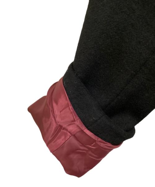 Onitsuka Tiger（オニツカタイガー）Onitsuka Tiger (オニツカタイガー) ANDREA POMPILIO (アンドレアポンピリオ) ウールチェスターコート ブラック サイズ:Mの古着・服飾アイテム