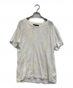Y'sワイズ）の古着「総柄Tシャツ」｜アイボリー