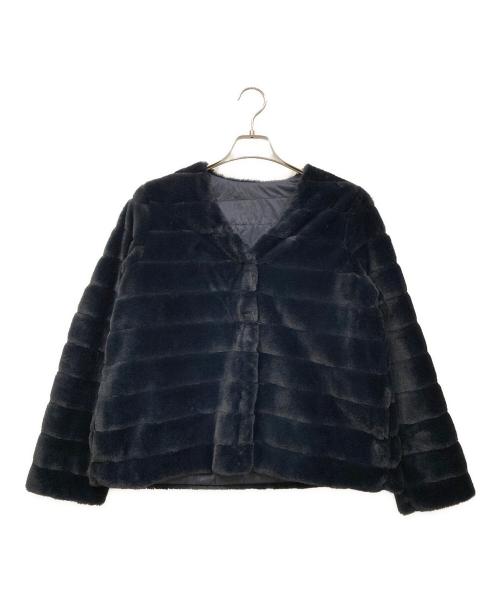 SOEJU（ソージュ）SOEJU (ソージュ) リバーシブルフリースジャケット ネイビー サイズ:表記なしの古着・服飾アイテム