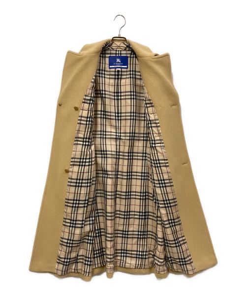 BURBERRY BLUE LABEL（バーバリーロンドンブルーレーベル）BURBERRY BLUE LABEL (バーバリーロンドンブルーレーベル) カシミヤブレンドダッフルコート ベージュ サイズ:SIZE 38の古着・服飾アイテム