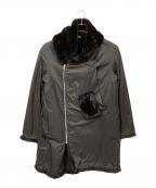 βベータ）の古着「ナイロンフェイクファーコート」｜ブラック