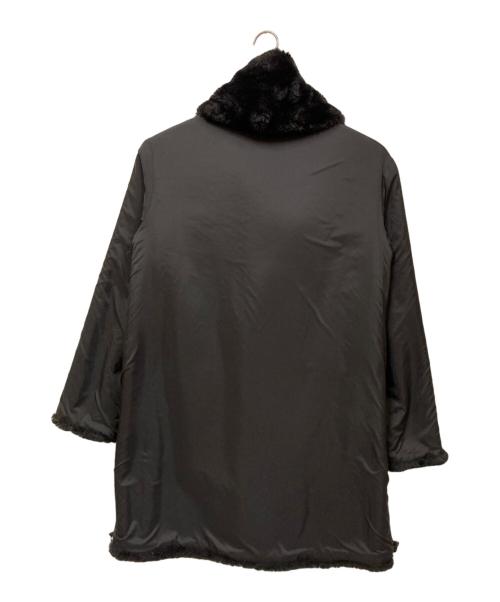 β（ベータ）β (ベータ) ナイロンフェイクファーコート ブラック サイズ:SIZE Freeの古着・服飾アイテム