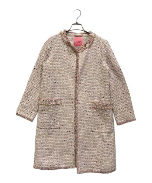 Kate Spade（ケイトスペード）Kate Spade (ケイトスペード) ツイードコート ピンク サイズ:SIZE 0の古着・服飾アイテム