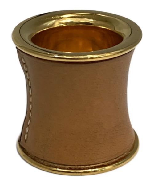 HERMES（エルメス）HERMES (エルメス) スカーフリング ベージュ サイズ:表記なしの古着・服飾アイテム