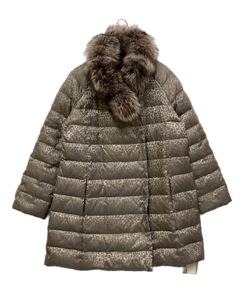 DAMA collection（ダーマコレクション）DAMA collection (ダーマコレクション) フォックスファー付きダウンコート ベージュ サイズ:SIZE 15AR 未使用品の古着・服飾アイテム