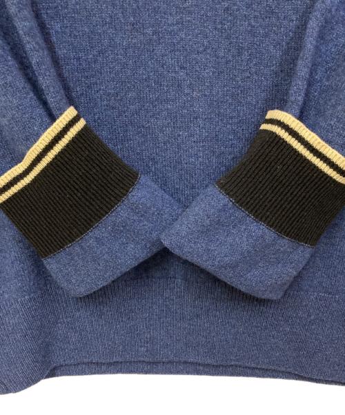 FRED PERRY（フレッドペリー）FRED PERRY (フレッドペリー) Vネックニット ブルー サイズ:38の古着・服飾アイテム