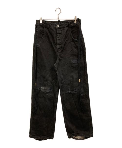 ANN DEMEULEMEESTER（アンドゥムルメステール）ANN DEMEULEMEESTER (アンドゥムルメステール) 25SS Polly ジーンズ ブラック サイズ:SIZE 42の古着・服飾アイテム