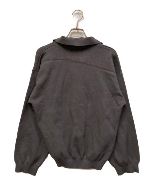 under my car（アンダーマイカー）under my car (アンダーマイカー) フローラル セイフティー ピン クロップド ロングスリーブ ニット グレー サイズ:SIZE 1の古着・服飾アイテム