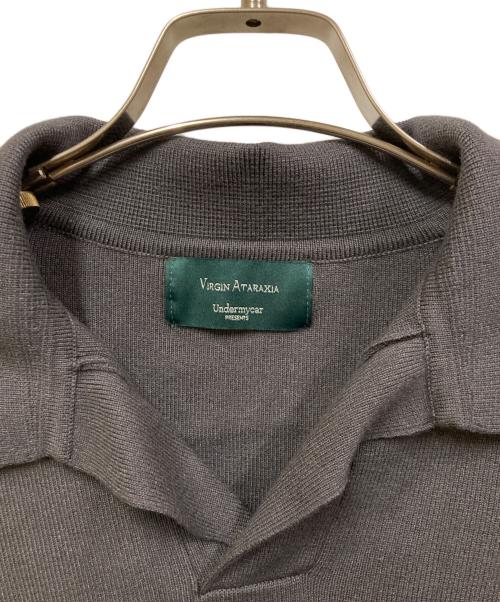 under my car（アンダーマイカー）under my car (アンダーマイカー) フローラル セイフティー ピン クロップド ロングスリーブ ニット グレー サイズ:SIZE 1の古着・服飾アイテム