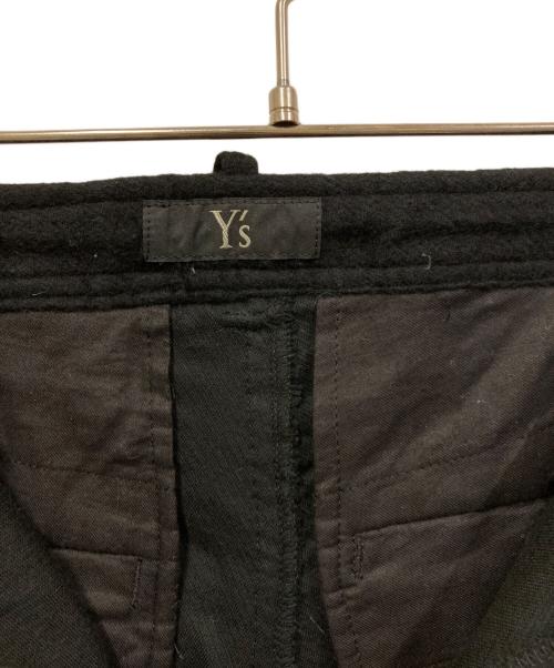 Y's（ワイズ）Y's (ワイズ) ウールワイドパンツ ブラック サイズ:2の古着・服飾アイテム