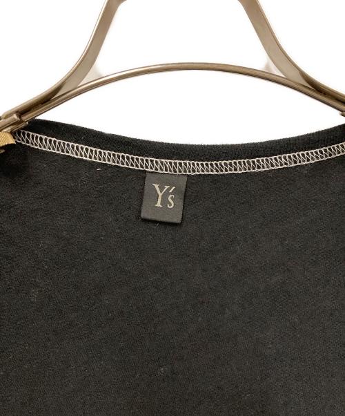 Y's（ワイズ）Y's (ワイズ) ウール・コットンステッチカーディガン ブラック サイズ:SIZE 2の古着・服飾アイテム