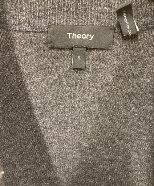 theory（セオリー）theory (セオリー) ジップデザインカシミヤニット グレー サイズ:Sの古着・服飾アイテム