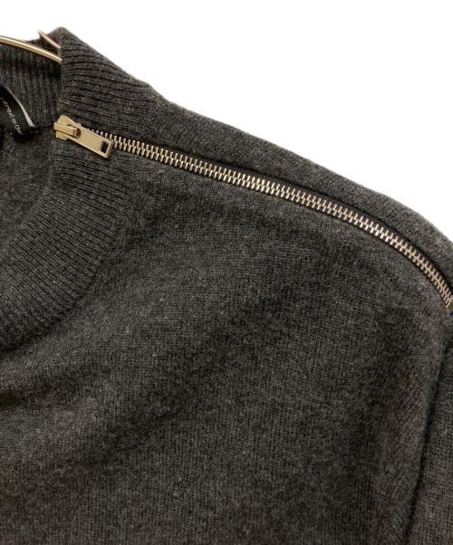theory（セオリー）theory (セオリー) ジップデザインカシミヤニット グレー サイズ:Sの古着・服飾アイテム