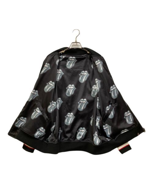 THE ROLLING STONES（ザ ローリングストーンズ）The Rolling Stones (ザ ローリングストーンズ) JACKROSE (ジャックローズ) リバーシブルスカジャン ブラック サイズ:Mの古着・服飾アイテム