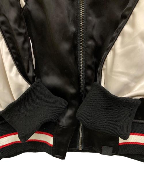 THE ROLLING STONES（ザ ローリングストーンズ）The Rolling Stones (ザ ローリングストーンズ) JACKROSE (ジャックローズ) リバーシブルスカジャン ブラック サイズ:Mの古着・服飾アイテム