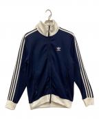 adidasアディダス）の古着「beckenbauer トラックジャケット/ベッケンバウアー」｜ネイビー×ホワイト