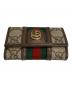 中古・古着 GUCCI (グッチ) GGスプリーム オフディア ブラウン：19000円