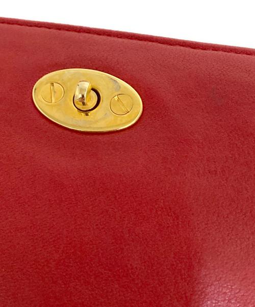 BALLY（バリー）BALLY (バリー) キルティングチェーンショルダーバッグ レッドの古着・服飾アイテム